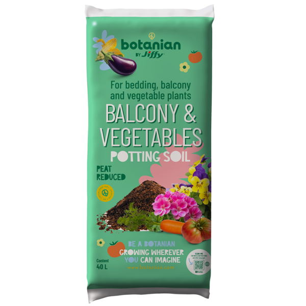 Botanian Balcony & Vegetables Soil Mix 40L (reducción de turba)
