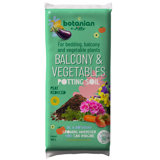 Botanian Balcony & Vegetables Soil Mix 40L (reducción de turba)