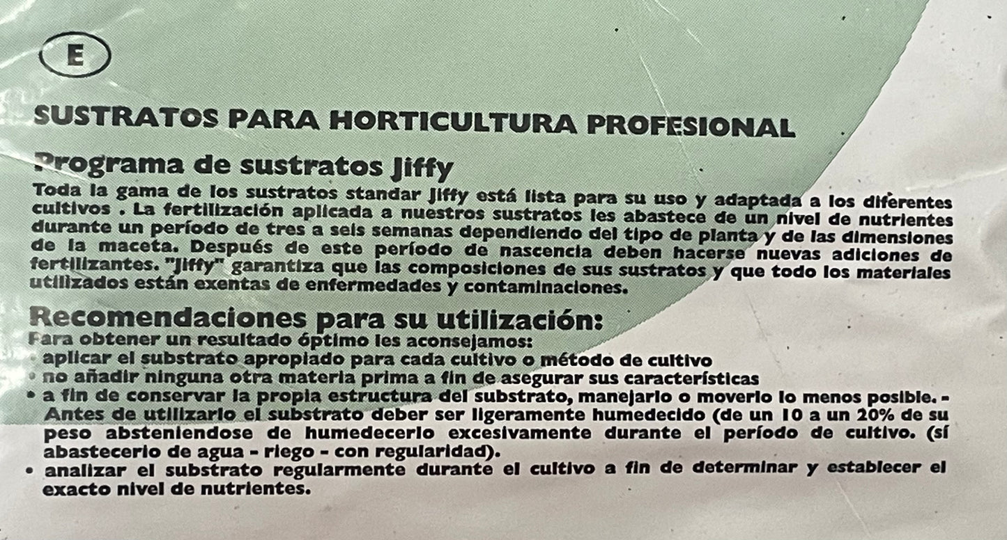 Sustrato Jiffy Coco Premium Coir Perlite Mix 70/30 50 lts.